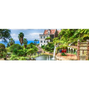 Lais Puzzle - Szenerie des Monte Palace Tropical Garden. Funchal, Insel Madeira, Portugal, Panorama - 1.000 Teile