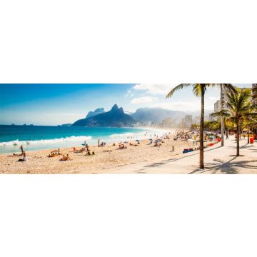 Lais Puzzle - Palmen und Zwei-Brüder-Berg am Strand von Ipanema, Rio de Janeiro, Panorama - 1.000 Teile