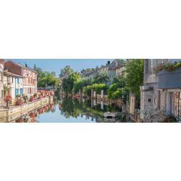 Lais Puzzle - Vue sur le bief, Joinville, Haute Marne, Champagne Ardennen, Frankreich, Panorama - 1.000 Teile