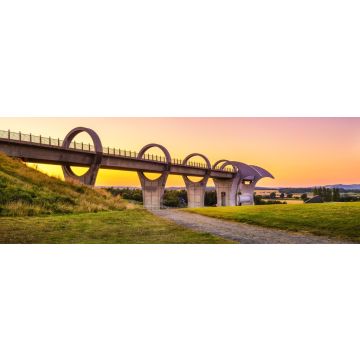 Lais Puzzle - Falkirk Wheel bei Sonnenuntergang, Schottland, Vereinigtes Königreich, Panorama - 1.000 Teile