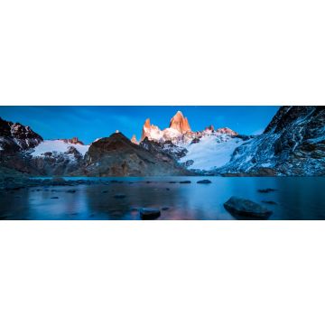 Lais Puzzle - Der Berg Fitz Roy bei Sonnenaufgang, Patagonien, Argentinien, Panorama - 1.000 Teile