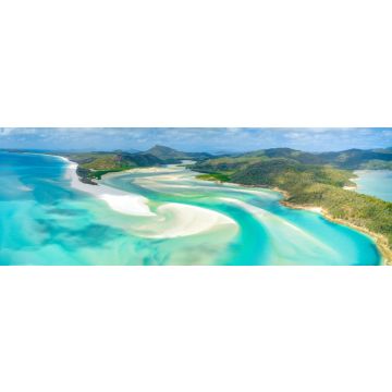 Lais Puzzle - Hill Inlet am Whitehaven Beach auf der Whitesunday Island, Queensland, Australien, Panorama - 1.000 Teile