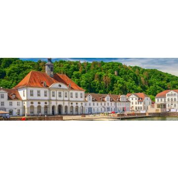 Lais Puzzle - Altes Rathaus von Bad Karlshafen mit Weserhafen, Hessen, Panorama - 1.000 Teile