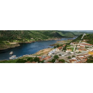 Lais Puzzle - Landschaften der Stadt Piranhas, wo der San Francisco River fließt. Piranhas, Alagoas, Brasilien, Panorama - 1.000 Teile