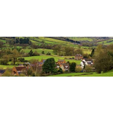 Lais Puzzle - Das Dorf Okeover, in der Nähe von Ashbourne, Derbyshire, England, Panorama - 1.000 Teile