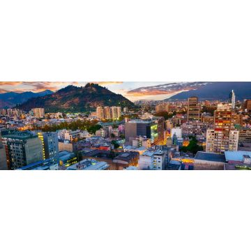 Lais Puzzle - Abendpanorama von Santiago de Chile, Panorama - 1.000 Teile