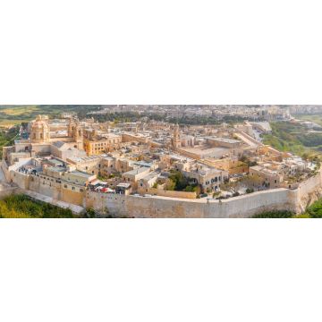 Lais Puzzle - Panorama der Stadt Mdina Festung Luftaufnahme in Malta, Panorama - 1.000 Teile