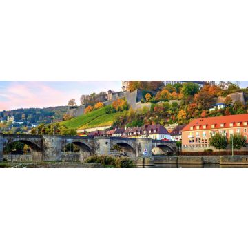 Lais Puzzle - Wurzburg, Germany, Marienberg Fortress and the Old Main Bridge, Panorama - 1.000 Teile
