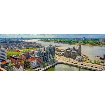 Lais Puzzle - Eine Luftaufnahme des Hafens und der Docks in Antwerpen, Belgien, Panorama - 1.000 Teile