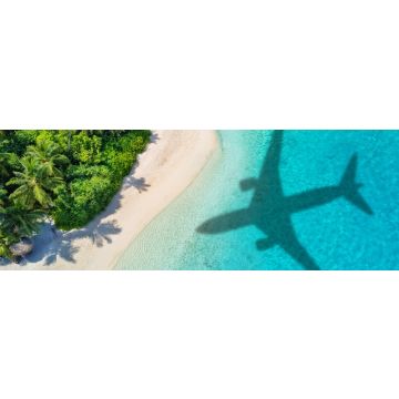 Lais Puzzle - Flugzeugschatten und Strand, Panorama - 1.000 Teile