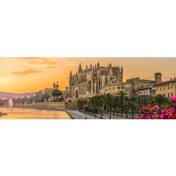 Lais Puzzle - Landschaft mit Kathedrale La Seu im Sonnenuntergang, Palma de Mallorca, Balearen, Spanien, Panorama - 1.000 Teile
