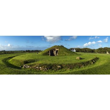 Lais Puzzle - Bryn Celli Ddu, Grabkammer aus der Jungsteinzeit in Anglesey in Nordwales, UK, Panorama - 1.000 Teile