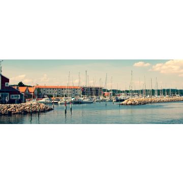 Lais Puzzle - Ein wunderschöner Blick auf den Jachthafen Juelsminde - Dänemark - Hedensted Kommune, Panorama - 1.000 Teile