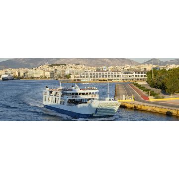 Lais Puzzle - Schiff fährt aus dem Hafen von Piräus, Athen, Griechenland, Panorama - 1.000 Teile