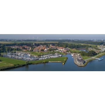 Lais Puzzle - Luftaufnahme der befestigten Stadt Willemstad, Moerdijk in der Provinz Noord-Brabant, Niederlande. Sternförmige Festungsanlagen wurden im späten fünfzehnten Jahrhundert entwickelt, Panorama - 1.000 Teile