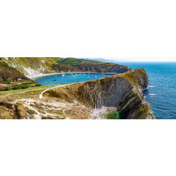 Lais Puzzle - Lulworth Bucht in der Landschaft, England, Panorama - 1.000 Teile