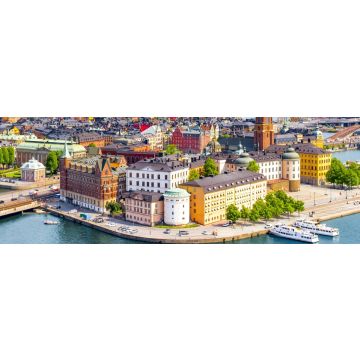 Lais Puzzle - Stockholm Altstadt (Gamla Stan) Stadtbild von Rathaus oben, Schweden, Panorama - 1.000 Teile