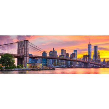Lais Puzzle - Lower Manhattan Skyline und Brooklyn Bridge New York, Panorama - 1.000 Teile