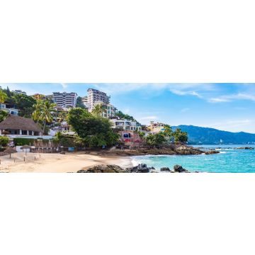 Lais Puzzle - Schöner Morgen am Conchas Chinas Strand, Puerto Vallarta, Mexiko, Panorama - 1.000 Teile