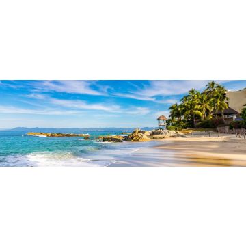 Lais Puzzle - Schöner Morgen am Conchas Chinas Strand, Puerto Vallarta, Mexiko, Panorama - 1.000 Teile
