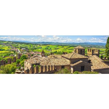 Lais Puzzle - Mittelalterliche Dorfansicht Gradara von Schloss, Pesaro und Urbino, Markenregion, Italien, Panorama - 1.000 Teile