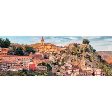 Lais Puzzle - Wunderbares Morgenstadtbild der Stadt Novara di Sicilia. Erstaunliche Frühlingsansicht von Sizilien, Italien, Europa, Panorama - 1.000 Teile