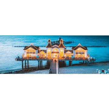 Lais Puzzle - Blick auf Sellin Pier bei Sonnenuntergang, Ostsee, Deutschland, Panorama - 1.000 Teile