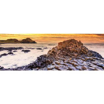 Lais Puzzle - Blick auf den Sonnenuntergang am Giants Causeway in Nordirland, Panorama - 1.000 Teile