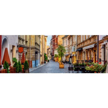 Lais Puzzle - Eine Straße in der historischen Altstadt von Lviv, Ukraine, Panorama - 1.000 Teile