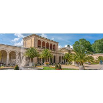 Lais Puzzle - Arkadenbau und Kurgarten in Bad Kissingen, Bayern, Deutschland, Panorama - 1.000 Teile