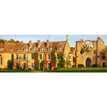 Lais Puzzle - Panoramablick auf die Abbaye des Vaux-de-Cernay, Frankreich, Panorama - 1.000 Teile