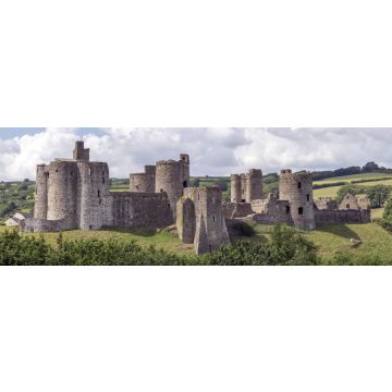 Lais Puzzle - Schloss Kidwelly / Castell Cydweli, Carmarthenshire, Wales, Panorama - 1.000 Teile
