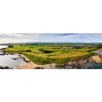 Lais Puzzle - Luftbildpanorama eines Golfplatzes in North Berwick, East Lothian, Schottland, Panorama - 1.000 Teile