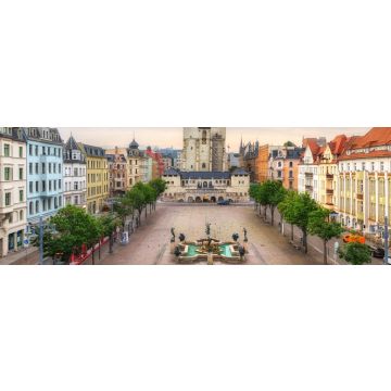 Lais Puzzle - Blick auf den Hallmarkt und die Marktkirche, Sachsen-Anhalt, Deutschland, Panorama - 1.000 Teile
