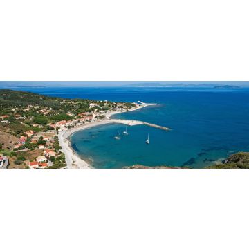 Lais Puzzle - Othoni, Griechenland, Ionische Inseln, Europa, Bezirk Korfu, Blick auf Ammos. Im Hintergrund links die Insel Erikoussa, in der Mitte die Küste von Korfu und rechts die Insel Mathraki, Panorama - 1.000 Teile
