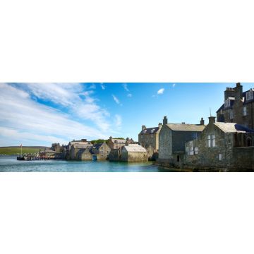 Lais Puzzle - Die Küste von Lerwick an einem schönen sonnigen Tag, Panorama - 1.000 Teile