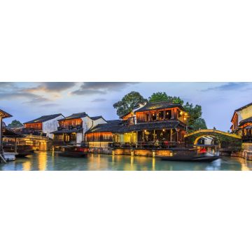 Lais Puzzle - Wuzhen, Jiangnan Wasserstadt, China, Panorama - 1.000 Teile