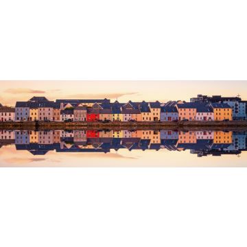 Lais Puzzle - Schöner Panoramablick auf den Sonnenuntergang über dem Claddagh Galway in Galway City, Irland, Panorama - 1.000 Teile