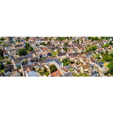 Lais Puzzle - Luftaufnahme der Stadt Chartres mit der Kathedrale. Eine UNESCO-Weltkulturerbestätte in Eure-et-Loir, Frankreich, Panorama - 1.000 Teile