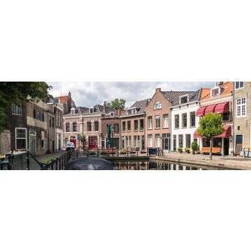 Lais Puzzle - Traditionelle hölzerne Segelschiffe im Wasserkanal. Alter historischer Hafen von Schiedam, die Niederlande, Panorama - 1.000 Teile