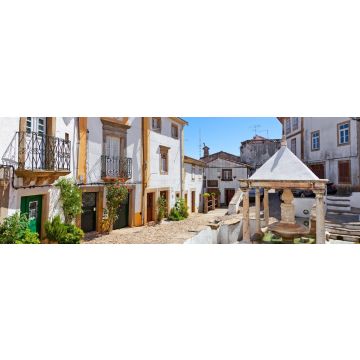 Lais Puzzle - Fonte da Vila alias Dorf- oder Stadtbrunnen im jüdischen Viertel oder Ghetto, das während der Inquisition errichtet wurde. Castelo de Vide, Portalegre, Portugal, Panorama - 1.000 Teile