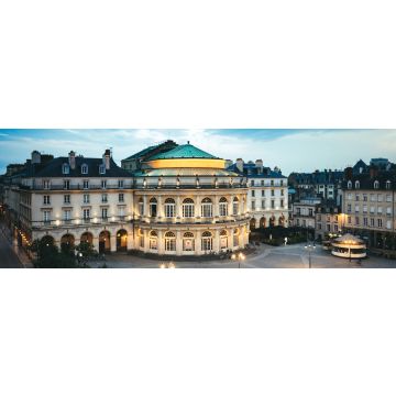 Lais Puzzle - Oper der Stadt Rennes, place de l'hotel de ville, Bretagne, Frankreich, Panorama - 1.000 Teile