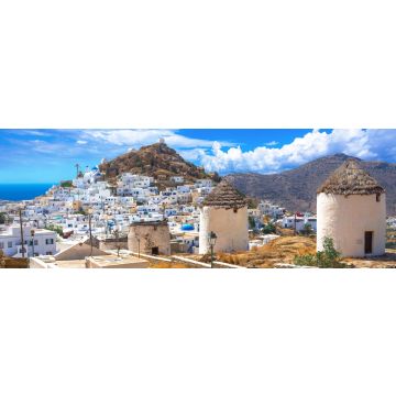 Lais Puzzle - Traditionelle Häuser, Windmühlen, Kirchen und Esel auf der Insel Ios, Kykladen, Griechenland, Panorama - 1.000 Teile