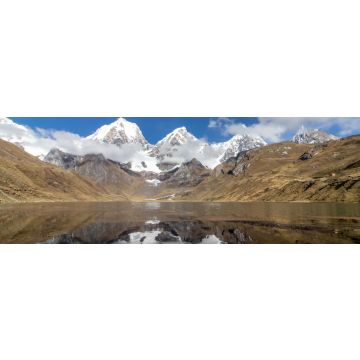 Lais Puzzle - Panoramablick vom westlichen Ende der Lagona Carhuacocha zum Berg Yerupajá, Anden, Peru, Panorama - 1.000 Teile
