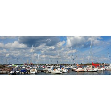 Lais Puzzle - Blick zum Hafen in Oskarshamn in Schweden, Panorama - 1.000 Teile