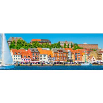 Lais Puzzle - Blick auf die Stadt Flensburg, Deutschland, Panorama - 1.000 & 2.000 Teile