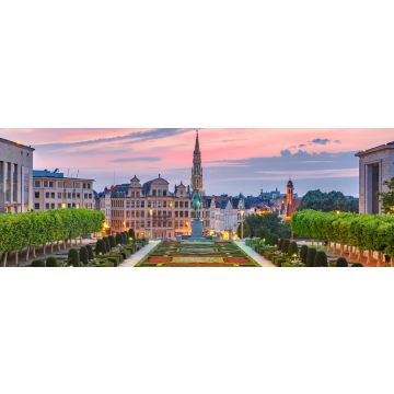 Lais Puzzle - Brüssel bei Sonnenuntergang, Brüssel, Belgien, Panorama - 1.000 Teile