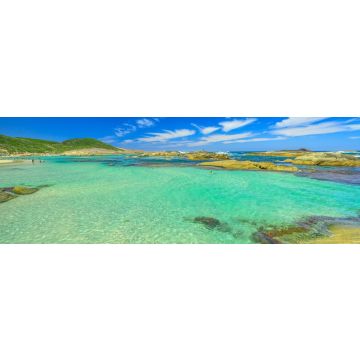 Lais Puzzle - Landschaftlich ruhiges türkisfarbenes Wasser des Greens Pool im William Bay National Park, Denmark, Westaustralien, Panorama - 1.000 Teile