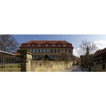 Lais Puzzle - Fürstliches Schloss und Schlosspark in Castell, Landkreis Kitzingen, Unterfranken, Franken, Bayern, Deutschland, Panorama - 1.000 Teile