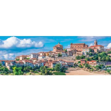 Lais Puzzle - Blick auf La Morra in der Provinz Cuneo, Piemont, Italien, Panorama - 1.000 Teile